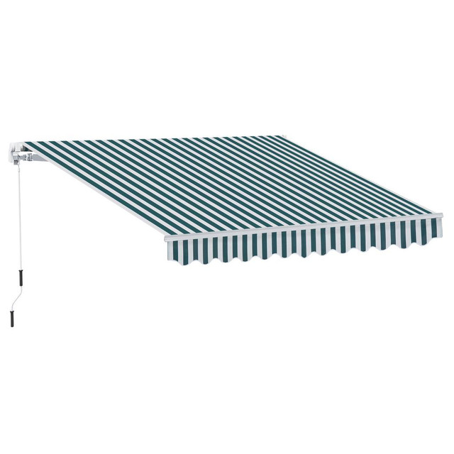 Awning 116.1" L x 96.5" W Green and White in Patio & Garden Furniture - Image 2