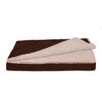 FurHaven Berber & Suede Blanket Top Orthopedic Dog Bed Pillow