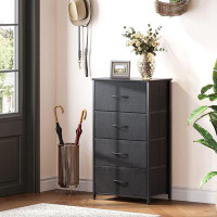 Ebern Designs ODK Black Bedroom Dresser - Compact And Sturdy Storage Solution
