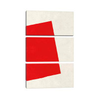 Ivy Bronx Modern Art - Red Square (After Albers)