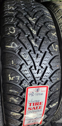 P 215/60/ R15 Goodyear Nordic Winter M/S*  Used WINTER Tire 98% TREAD LEFT  $65 for THE TIRE / 1 TIRE ONLY !!