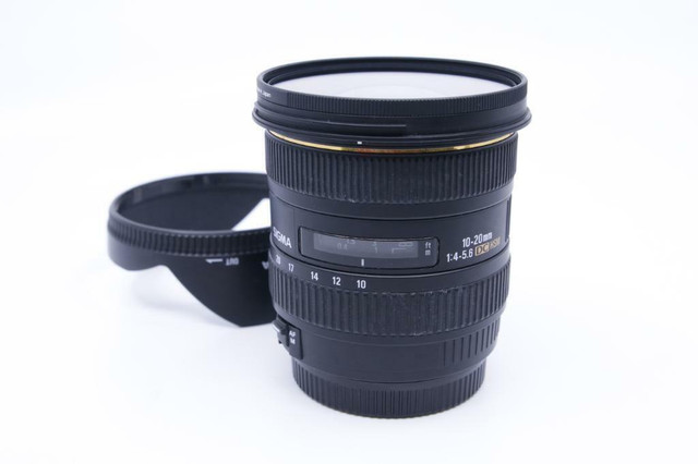 Sigma EX 10-20mm f/4-5.6 DC HSM for Canon + hood + filter-Used  (ID-1184)   BJ Photo-Since 1984 in Cameras & Camcorders