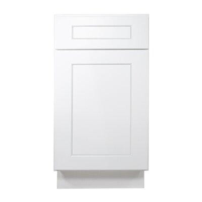 HOMEIBRO Armoire inférieure - l 15 po x P 24 po x H 34-34,5 po-1d-1dra-1s - Shaker blanc in Hutches & Display Cabinets in Québec