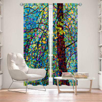 East Urban Home Lined Window Curtains 2-panel Set for Window by Mandy Budan - Pine Sprites