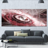 Design Art 'Crystal Rotating Flying Saucer' Graphic Art on Canvas