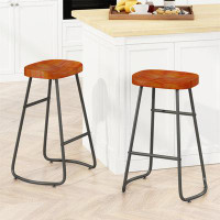 17 Stories 29.52" Stylish And Minimalist Bar Stools, Two-Piece Counter Height Bar Stools