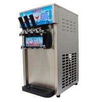 Used Commercial 3 Flavor Soft Ice Cream Frozen Cones Yogurt 110V Machine 210022