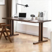 Fortuna Femme 70.87" Nut-brown Rectangular Solid wood desk