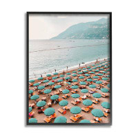 Stupell Industries Beach Umbrellas Coastal Vacation Giclee Art By Krista Broadway