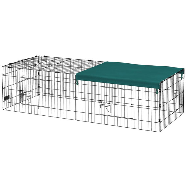 Small Animal Cage 72.8" x 29.5" x 19.7" Green in Accessories - Image 2