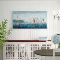 Highland Dunes 'Plants by the Water II' Oil Painting Print on Wrapped Canvas
