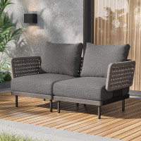 Latitude Run® Laterria 61.4 Wide Patio Outdoor Sofa