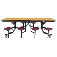 National Public Seating 97" x 59"Rectangular Cafeteria Table