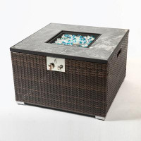 Home Decor Outdoor Square Fire Pit Table