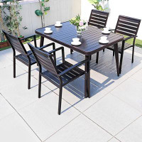 Hokku Designs Aluminum alloy patio table and chair combination