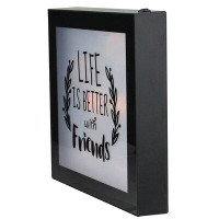 Northlight Seasonal 9" B/O LED Lighted "Life is Better with Friends" Framed Wall Decor