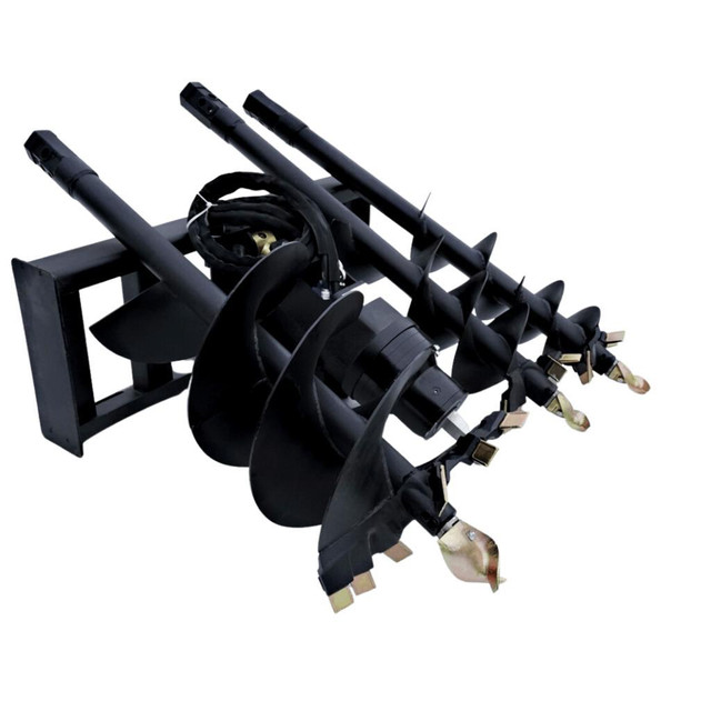 100% High Quality! Brand New Skid Steer Auger Included 9”/12”/18” drill - Universal! Limited stock, call now! in Heavy Equipment Parts & Accessories - Image 2