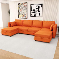 Latitude Run® Modular Sectional Sofa U Shaped Modular Couch With Reversible Chaise Modular Sofa Sectional Couch With Sto