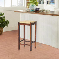 Winston Porter Barstool With Rope Weaved Seat