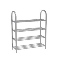 Rebrilliant Shoe Shelf Multi-Layer Stainless Steel Thickened Metal Storage Rack Rack Household Shoe Cabinet Simple Moder