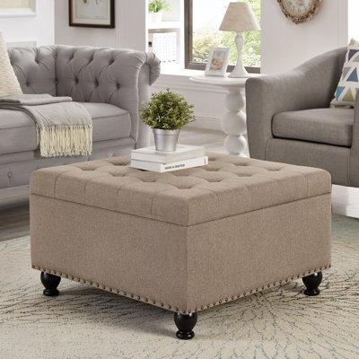 Charlton Home Burnie Upholstered Storage Bench in Couches & Futons