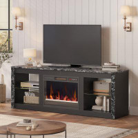 Latitude Run® LED TV Stand for TVs up to 65" with Electric Fireplace Included