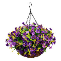 Primrue 5.9" Artificial Flowering Plant in Basket