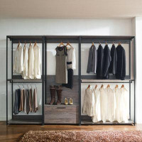 Latitude Run® Monica Wood Walk-In Closet System