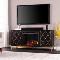 Darby Home Co Delf TV Stand for TVs up to 55" with Electric Fireplace Included