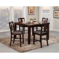 Red Barrel Studio Agrihan 5 - Piece Counter Height Butterfly Leaf Dining Set