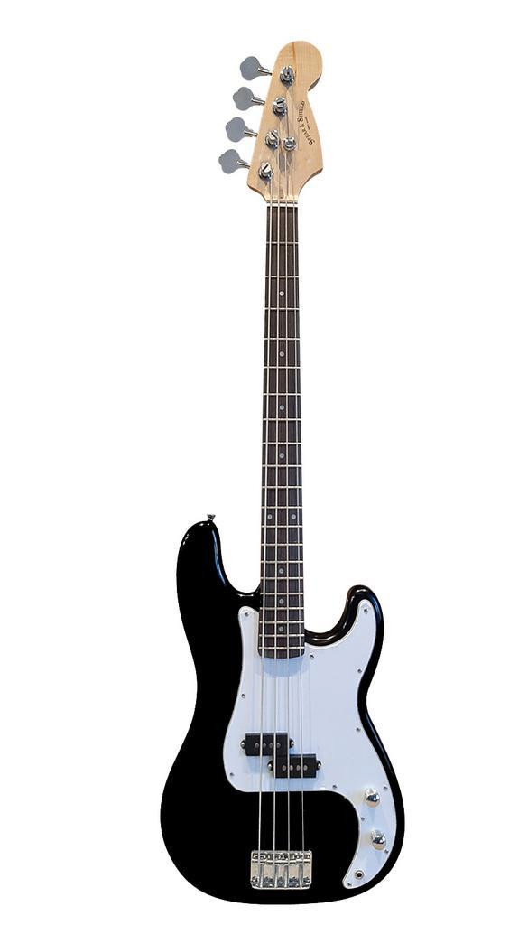 On Sale! Bass Guitar for Beginners Regular Size Black SPS513 in Guitars