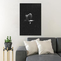 Foundry Select Grayscale Photo Of Cactus Plant - Wrapped Canvas Painting