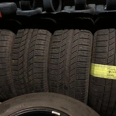 235 65 17 4 Uniroyal Used A/S Tires With 80% Tread Left