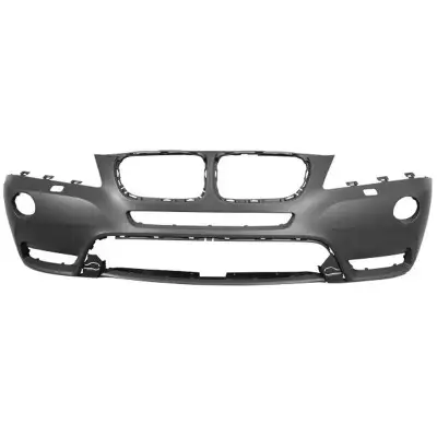BMW X3 CAPA Certified Front Bumper With Headlight Washer Holes Without M-Package - BM1000253C