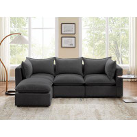 Latitude Run® Helmich 4 - Piece Upholstered Sectional