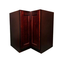 L&C Cabinetry 34.5'' H Plywood Corner Base Cabinet Ready-to-Assemble