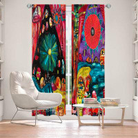 East Urban Home Lined Window Curtains 2-panel Set for Window Size by Michele Fauss - River Flow