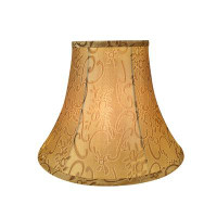 Canora Grey 9.5" H Linen Bell Lamp Shade ( Spider ) in Brown