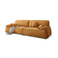 Crafts Design Trade 82.68" Orange 100% Polyester Modular Sofa