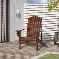 Adirondack Chair 28.5" x 38.2" x 36.6" Brown