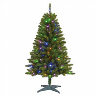 NEW PRE LIT 4.5 FT LED VANCOUVER PINE CHRISTMAS TREE