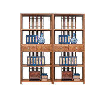Wildon Home® All solid wood bookshelf floor-to-ceiling shelving