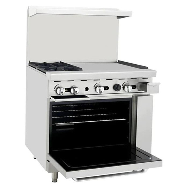 Atosa Natural Gas/Propane 2 Burners with 24 Griddle Stove Top Range in Other Business & Industrial - Image 2
