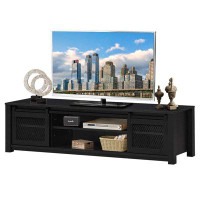 Latitude Run® Farmhouse TV Stand, Living Room Console Storage Cabinet For Tvs Up To 65" Flat Screen, Media Entertainment