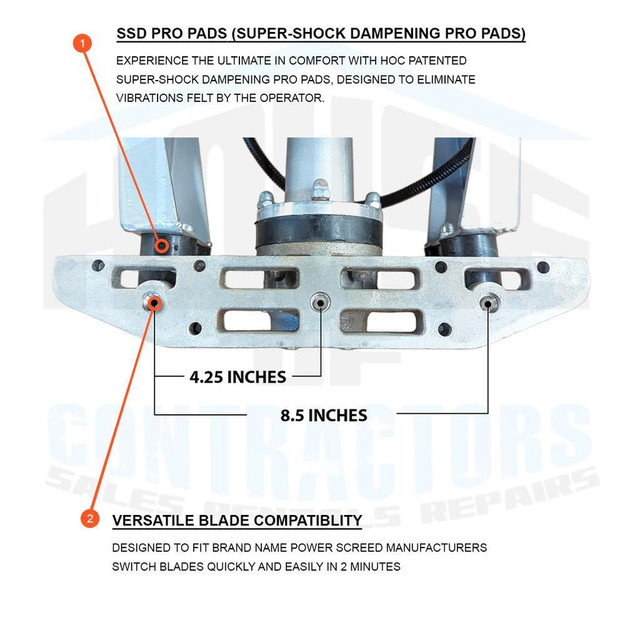 HOC SJ - SCREED BLADES (AVAILABLE OPTIONS 1, 2, 3 BLADES) + FREE SHIPPING in Power Tools - Image 3