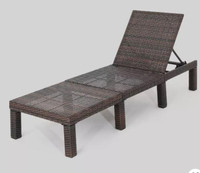 NEW WICKER PATIO CHAISE LOUNGER 726633