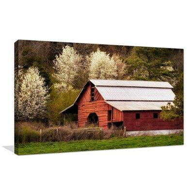 Made in Canada - August Grove 'Skylight Red Barn' Photographic Print in Arts & Collectibles