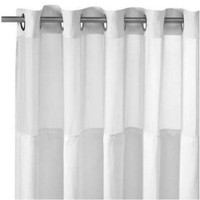 Hookless Waffle 71-Inch x 74-Inch Fabric Shower Curtain in White