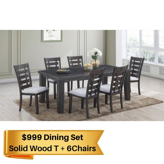Fastest Delivery !! Wooden Dining Set Sale !! in Dining Tables & Sets in City of Toronto - Image 4