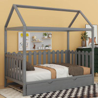 Harper Orchard Haynesville Twin Size House Bed With Trundle